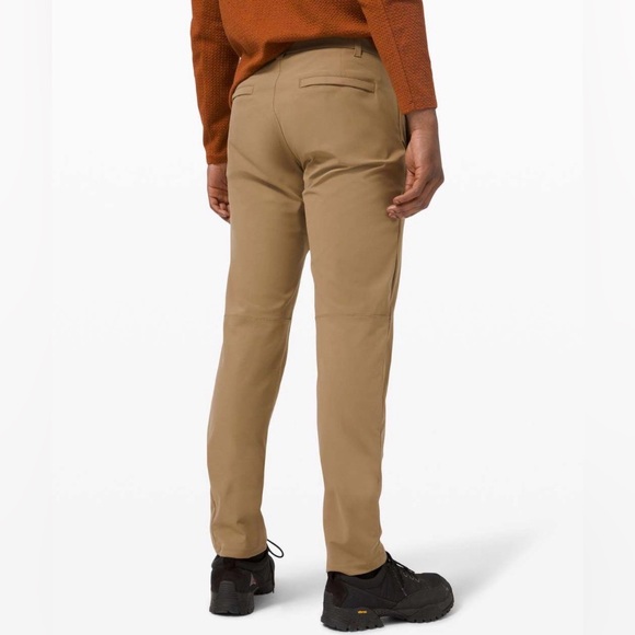 🌟 Lululemon Commission Classic-Fit Pant Warpstreme Khaki Men’s Size 34 (34x31) - Picture 2 of 16